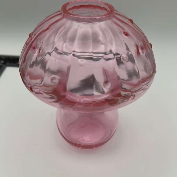 Pink Glass Mushroom Vase/Accent Piece - Picture 5 of 6